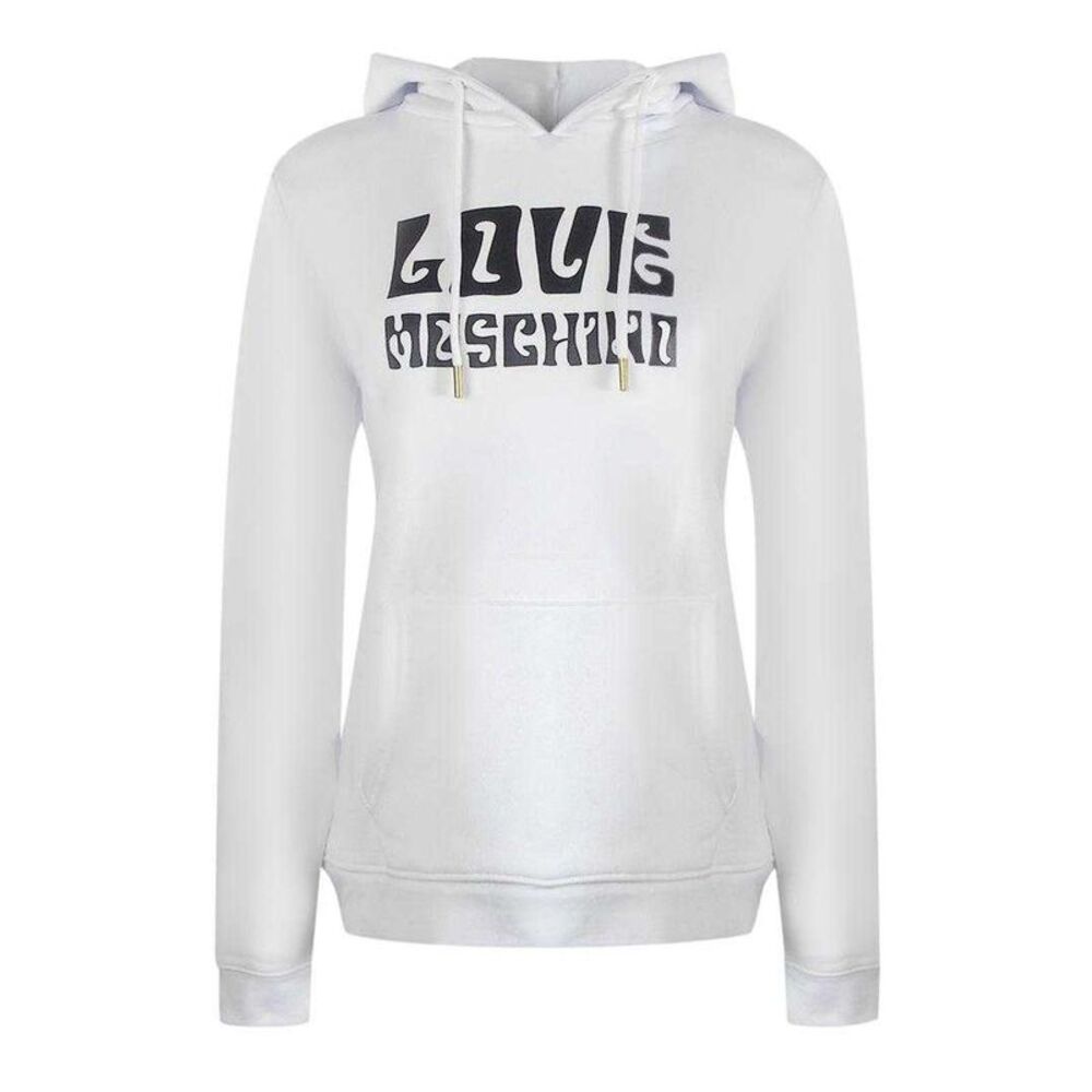 Love Moschino Womens/Ladies Groovy Cotton Hoodie / White